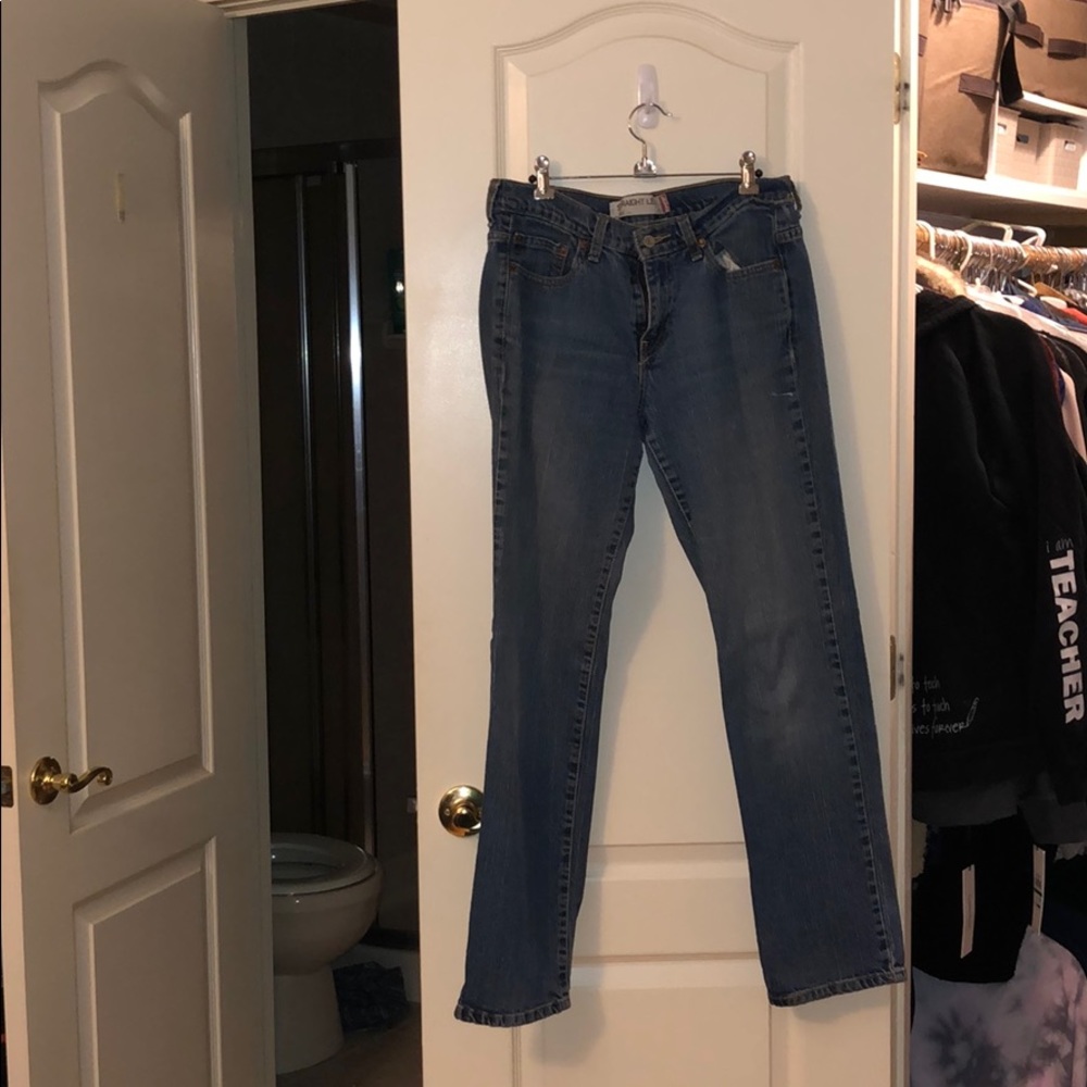 Vintage Levi Mid Rise Straight Leg Jeans Size 6M